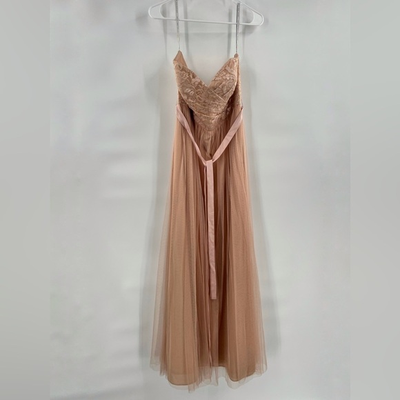 Jenny Yoo Collection Juliette Bridesmaid Dress Convertible Tulle Pink blush 12 - Picture 1 of 6